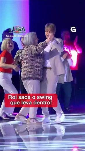Roi sacou todo o sabor cubano que leva dentro bailando cunha muller do público! 🕺 Non perdas ‘A Liga dos Cantantes extraordinarios’ hoxe ás 22:00 na TVG! #Galicia #TVG #galego