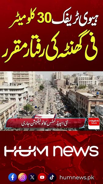 Speed Limit Set for Vehicles – New Traffic Rule Announced | Hum News | Pakistan