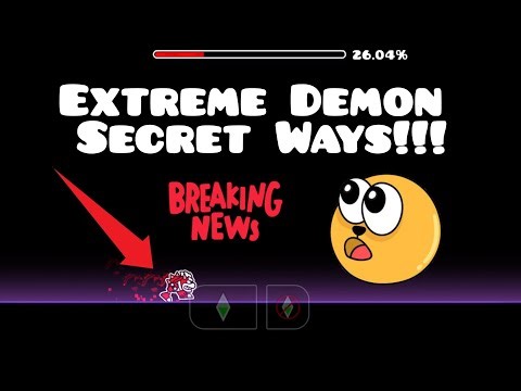 ULTIMATE COMPILATION: EXTREME DEMON SECRET WAYS! | Geometry Dash