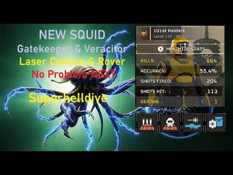 Gatekeeper & Veracitor vs Laser Cannon & Rover Mans best Friend #helldivers2 #helldivers2gameplay