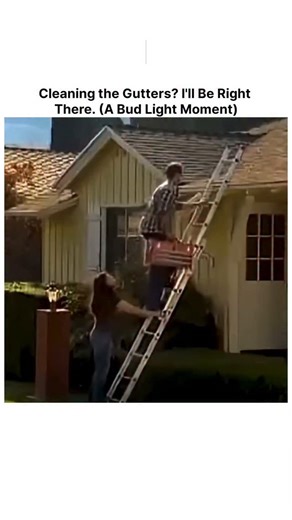 DeadInside on Instagram: "We definitely need to go back to this era of ads! 😂 Remember when commercials were just genuinely funny and relatable? The caption on the video says it all. This Bud Light ad perfectly captures the spirit of making any excuse necessary to enjoy a cold one with your buddies, even if it means hanging out on a hot roof. "Cleaning the gutters," "Realigning the satellite dish," and "Fixing a leak in the roof" are all code for "I'm having a beer party on the roof and you're 