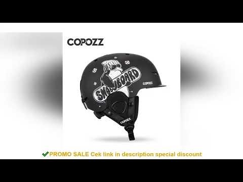 COPOZZ New Unisex Ski Helmet Certificate Half-covered Anti-impact Skiing Helmet For Adult and Kids S