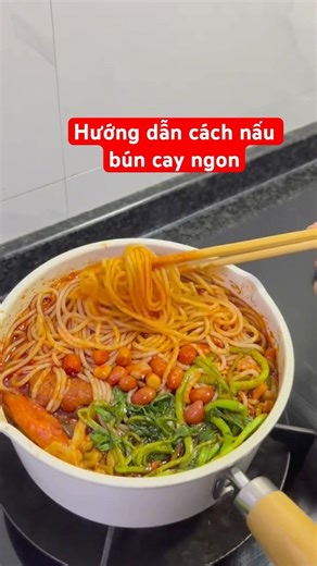 Hướng dẫn cách nấu bún cay ngon #xuhuongyoutube #food #cooking #naubuncay