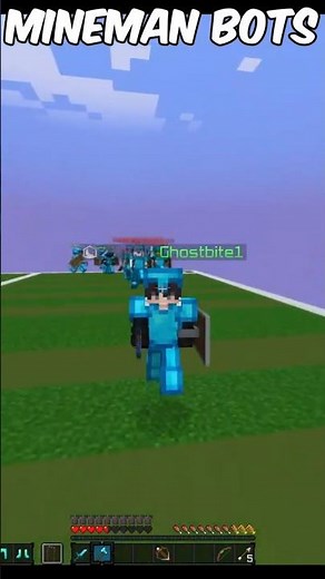 minecraft pvp with 100 bots #minecraft #pvp