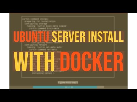 Installing Ubuntu Server With Docker