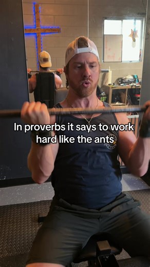 “Take a lesson from the ants, you lazybones. Learn from their ways and become wise! Though they have no prince or governor or ruler to make them work, they labor hard all summer, gathering food for the winter.” ‭‭Proverbs‬ ‭6‬:‭6‬-‭8‬ ‭NLT‬‬ Don’t let your comfortability get you down. Work hard while you still can. Wake up, and stay alert! #christiantiktok #faithandfitness #fitnessgrind #gymlife #gym