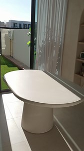 Our micro concrete tables are the perfect choice—sleek, durable, and fully customizable to match Dubai’s modern luxury🤍 DM to customize your own! | Smartloft.ae