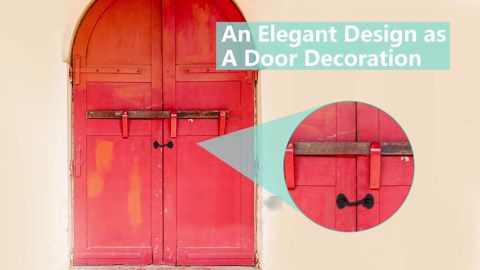 Barn Door Lock Gate Latch - 2 Pack 4 Inch Black Hook and Eye Latch Heavy Duty Screen Latches Hardware Stainless Steel Gate Lock Cabin Hooks for Sliding Door Bedroom Outdoor Window Cabinet Bathroom