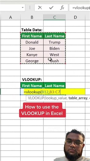 How to use Vlookup in Excel
