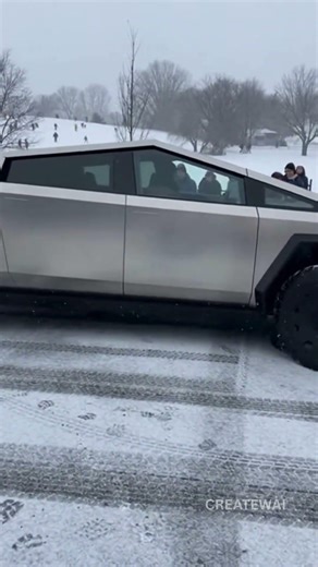 Cybertruck Sledding Hill FAIL – Blocks Parking & Kids CHEER 😱 Saturday Family Fun 2026!