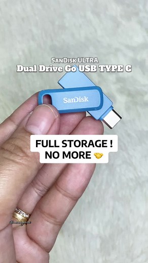 Always running out of space ? a must have #flasdrive #usbtypec #typec #sandisk #phonestorage #128gb #sandiskultra #iphonestorage #dualdrive