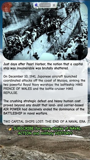 HMS Prince of Wales & Repulse Sunk 1941 | #shorts #wwii #navalhistory