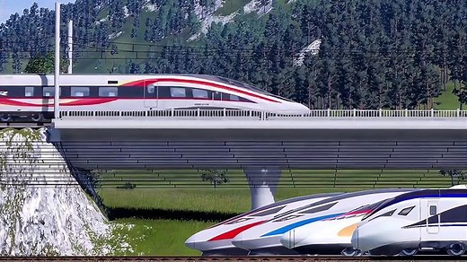 CR450动车组正式亮相，运营时速可达400公里