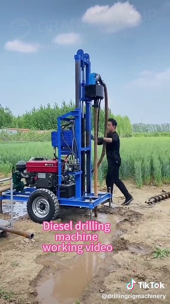 Diesel Drilling Machine Working Video