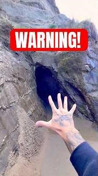 Be careful If You See These Caves at the Beach! ⚠️ #nature #shorts.