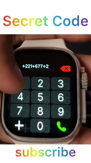 Secret Code on Watch Ultra 🔥⌚️ #apple #applewatch #smartwatch #watchultra #secretcode