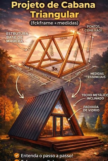 🏠 The Triangular Cottage Dream: Design, Style and Efficiency Why Are A-Frame Cabins So Popular Worldwide? It's not just because they look amazing in photos; it's a brilliant, efficient engineering design. Many people don't know that this structure is one of the most durable and economical to build. The triangular design is naturally strong and perfect for extreme climates; the pronounced tilt of the roof prevents snow or water from accumulating, protecting the structure without the need for con