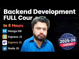 Backend Development Full Course in Hindi/Urdu 2025 (MongoDB,Express.Js,Node.Js)