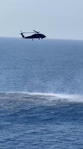 8.6K views · 132 reactions | The "Submarine Defense Military" is being carried out against submarine threats. Sonar device belonging to Turkish Marine Forces helicopter was submerged for submarine detection, training torpedo and flare were thrown by Naval Police Aircraft. | Naval Ships | Facebook