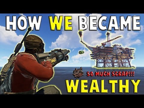 CONQUERING the NEW LARGE OIL RIG on WIPE DAY || RUST