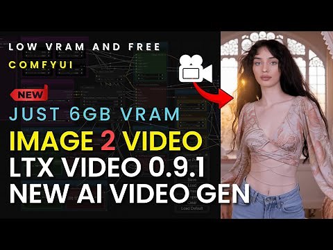 LTX IMAGE TO VIDEO with 6GB VRAM - Using ComfyUI locally (Fastest & Low VRAM) | AI Video Generation