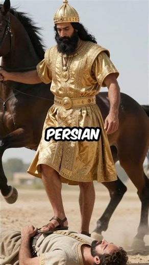 Roman Emperor Used as Human Stepping Stool by Persian King