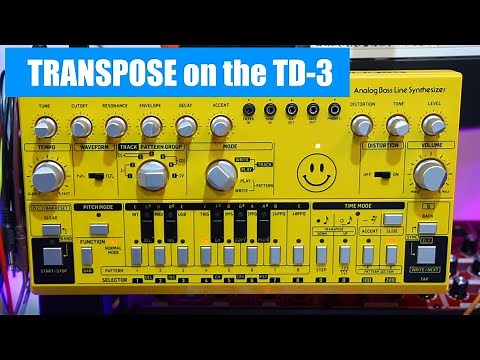 Behringer TD-3 tutorial - Transpose - ( Easy )