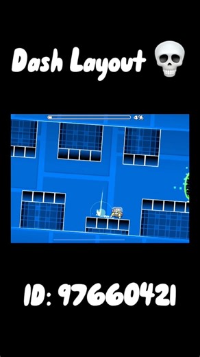Dash layout💀 #geometry #gameplay #nocommentary #idkwhyimadethis #gd