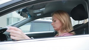 Stressed Woman Car Smoking Cigarette Checking Stock Footage Video (100% Royalty-free) 25029341 | Shutterstock