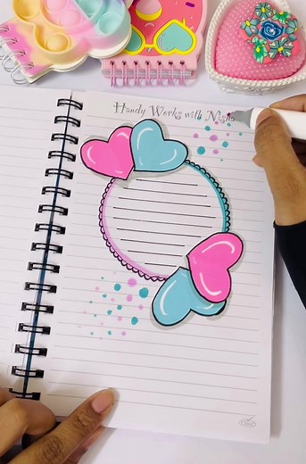 Creative Sticky Notes Heart Design Ideas for Bullet Journaling