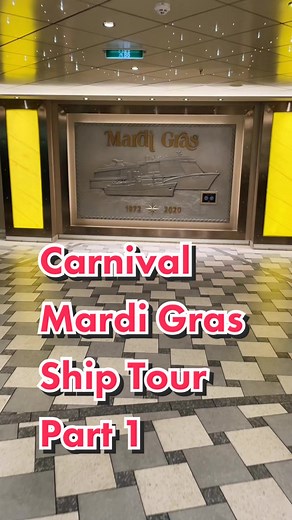 Carnival Mardi Gras Ship Tour Part 1