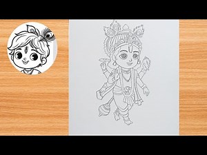 How to Draw Lord Vishnu full tutorial | lord vishnu full drawing