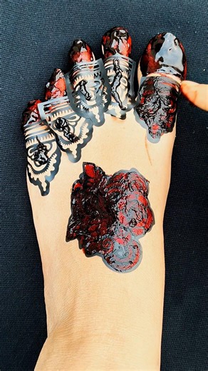 Foot mehndi design stickers ♥️