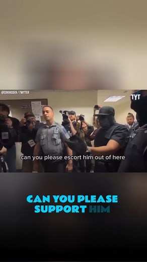 ICE confronted by police officer. | TYT Sports