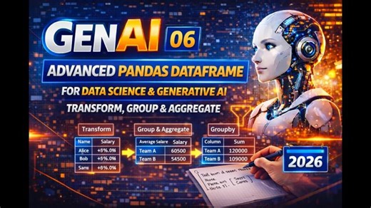 GENAI_06: Advanced Pandas DataFrame Tutorial | Transform, Group Aggregate Data for Generative AI | Ajantha Devi Vairamani