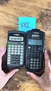 TI-30Xa vs TI-36X Pro-Square Roots