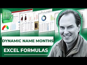 Excel Formulas for Dynamic Month Names | Text, Column, and Date Functions Tutorial