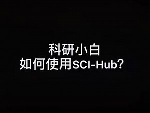 谷歌学术scihub怎么打开