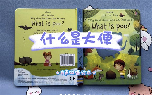 【双语有声绘本】usborne什么是大便 what is poo