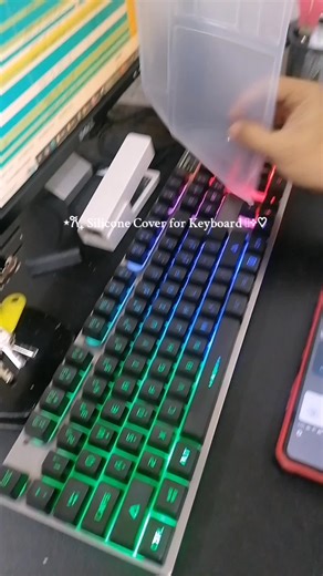 Silicone cover for Keyboard protection ☺️ #silicone #cover #protection #computeraccessories