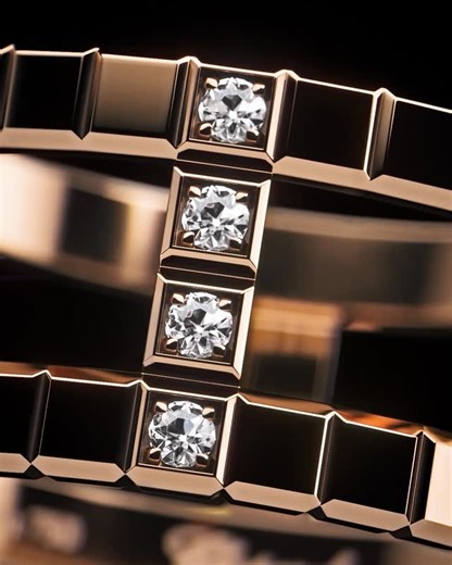 Chopard Official on Instagram: "Your new crush this Valentine’s Day. Meet the Ice Cube and the Alpine Eagle collections and tap the shopping tags to add them to your wishlist. #Chopard #MessengerOfLove #SculptedByLight #IceCube #AlpineEagle"