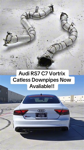 Audi RS7 C7 Launch Control Featuring our Vortrix Catless Downpipes 🚀 more models avaliable. LINK IN BIO 🌐 #viral #trending #fyp #vortrix #audi