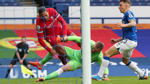 Jordan Pickford tackle on Virgil van Dijk was indefensible, says Adrian