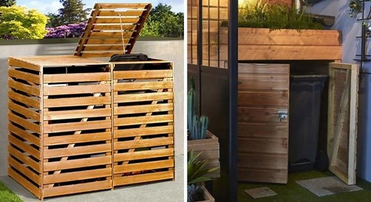 DIY : fabriquez un cache poubelle en palettes pour votre extérieur !