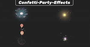 Confetti Party Effects props | VFX Particles | Unity Asset Store