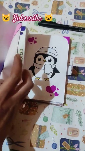 Handmade diary with pictures 🖼️😀😀
