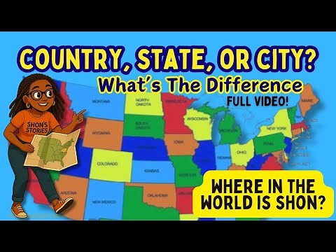 What’s a Country, State, and City? 🌎 – Where in the World is Shon? - Map It Monday