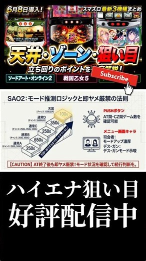 スマスロ「ソードアート・オンライン2（SAO2）」はモード狙いが肝心！？
