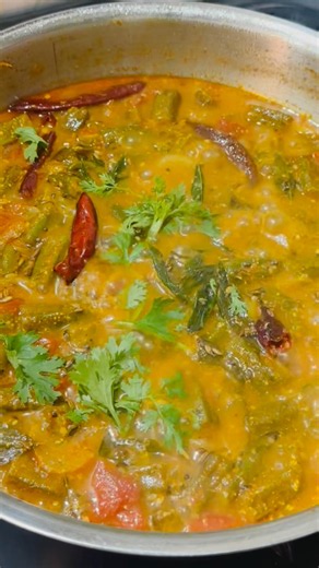 Bendakaya Curry Recipe Andhra Style #recipe #bendakaya #curry #pulusu #bendakayafry #shorts #yt