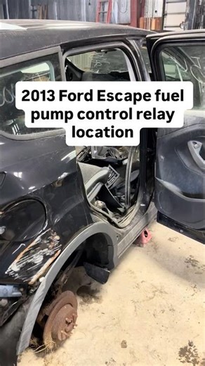 2013 Ford Escape fuel pump control relay computer module location on car
